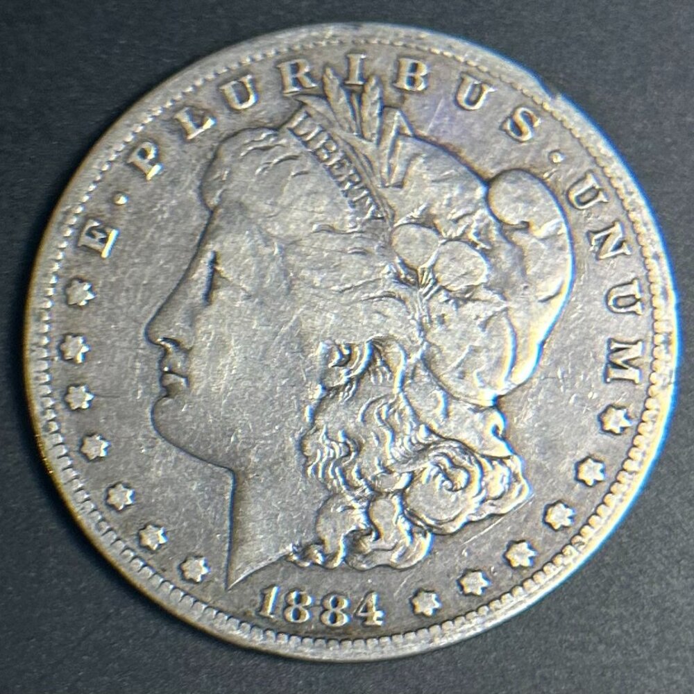 KEY DATE 1884-S $1 US Silver Morgan Set Dollar - RARE One Dollar Coin - S - MINT